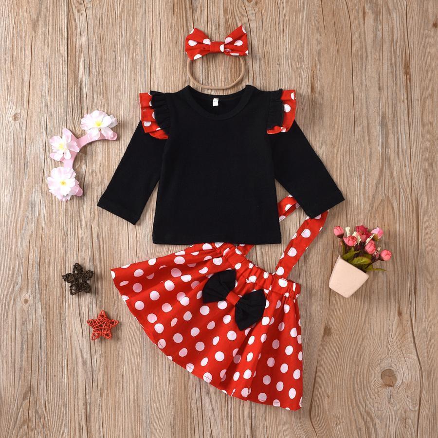  становится .. Princess Princess платье new костюмированная игра Kids minnie Halloween костюм ребенок костюмированная игра младенец костюм полька-дот девочка 
