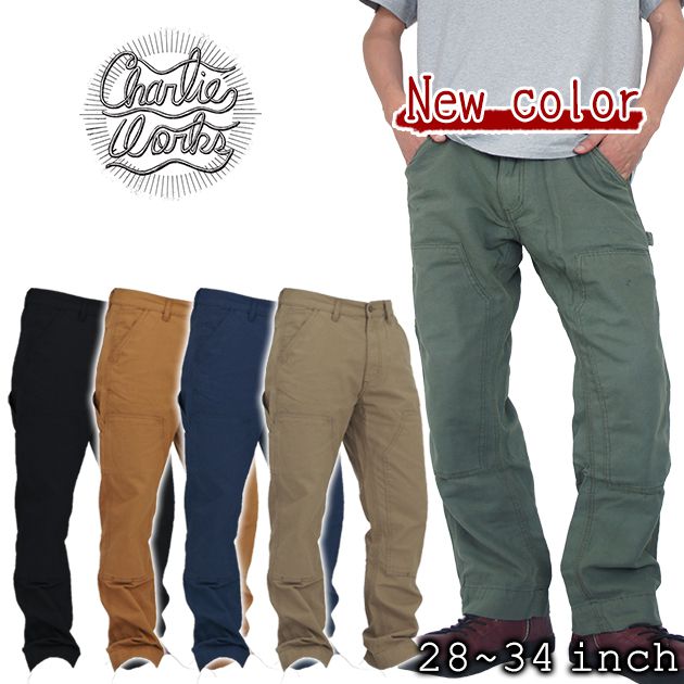 [ наш магазин оригинал ] рабочая одежда рабочая одежда брюки хлопок 100% модный симпатичный рабочие брюки / Charlie Works painter's pants CHP001 csm0915