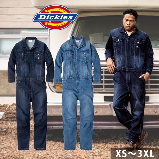 Dickies Dickies комбинезон одежда рабочая одежда стрейч шелковый Denim комбинезон D-686