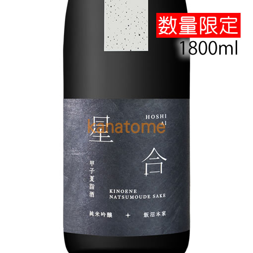 甲子夏詣酒 星合 純米吟醸 1800mlびん 1本の商品画像