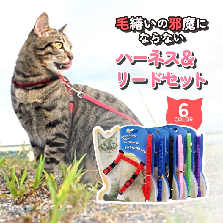  cat Harness cord type Lead cat collar Lead attaching cat supplies walk stylish one body coming off not stylish walk .. not 