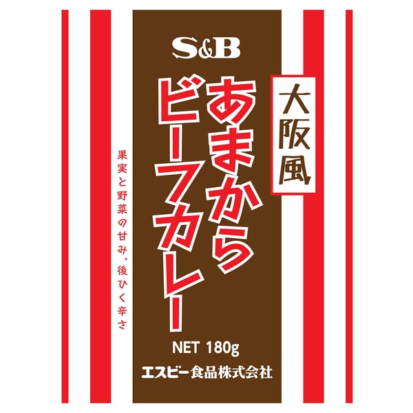 エスビー食品 大阪風あまからビーフカレー 180g × 1個の商品画像