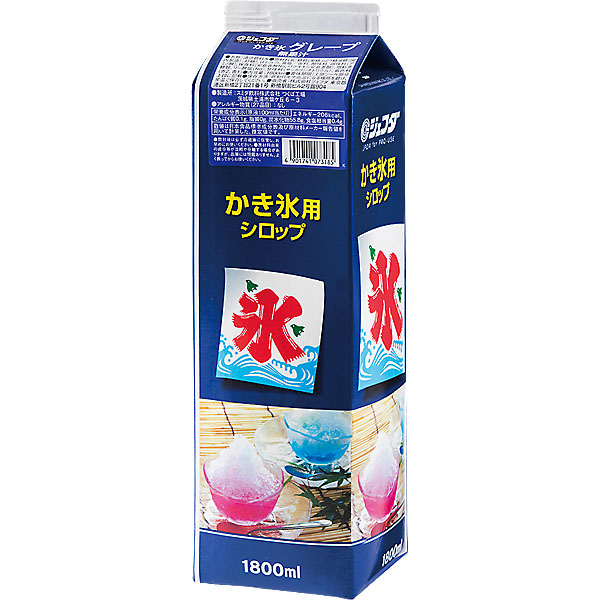 ジェフダ かき氷 グレープ 1800ml×1本の商品画像