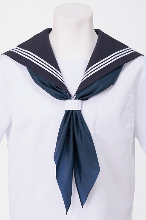  sailor матроска лента шарф красный треугольник school лента одноцветный темно-синий белый зима одежда входить . сделано в Японии посещение школы студент ...... форма церемония окончания can ko-1011S