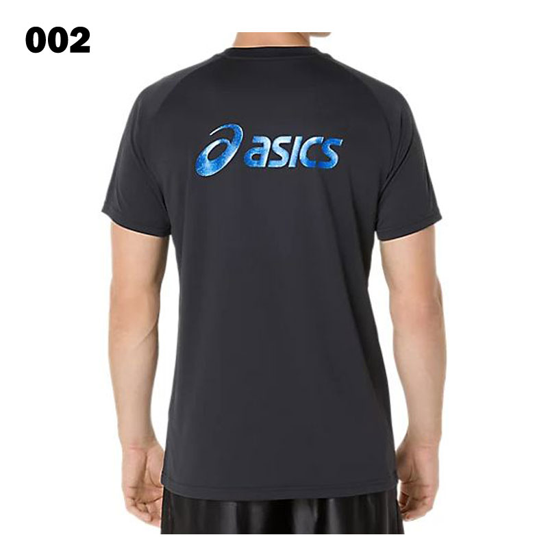  Asics тренировка одежда p Ractis рубашка с коротким рукавом задняя сторона большой Logo 2053A212