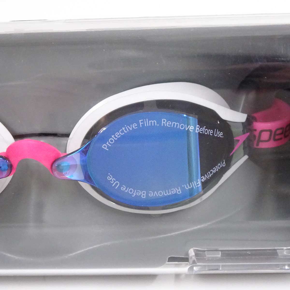 [ used * unused goods ] Speed Fastskin Speedsocket 2 Mirror fast s gold .. goggle pink / blue 8-10897C781 unisex SPEEDO FINA approval 