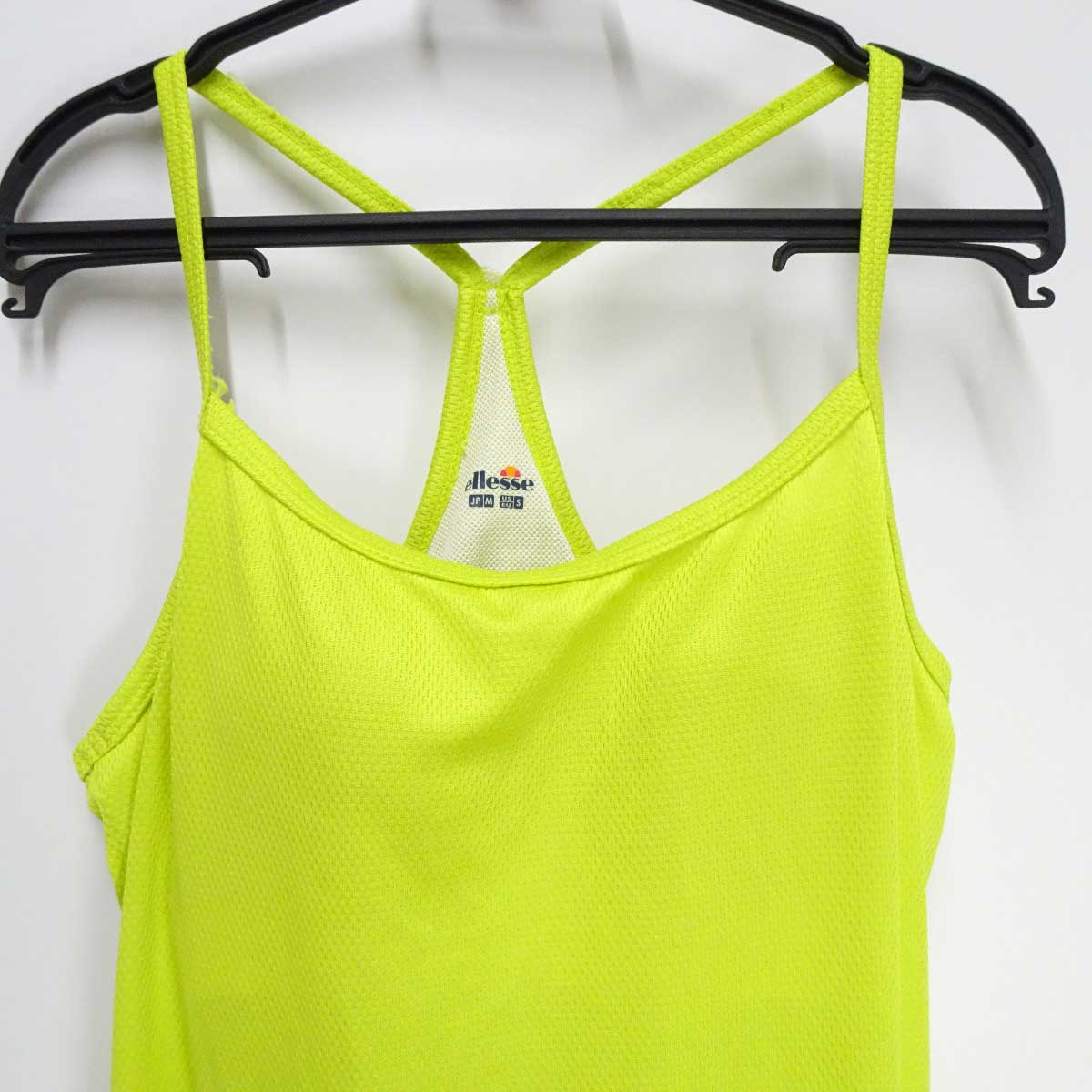 [ used ] ellesse One-piece cup attaching M yellow group ETS0102 lady's ellesse sport tennis wear 