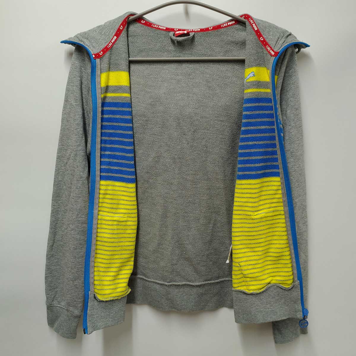 [ used ] Puma Zip up Parker M gray lady's PUMA tops 