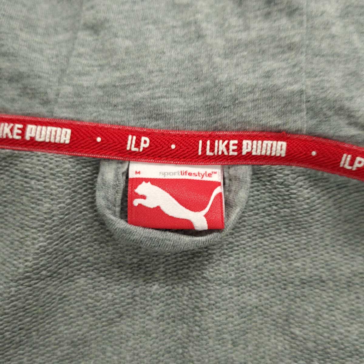 [ used ] Puma Zip up Parker M gray lady's PUMA tops 