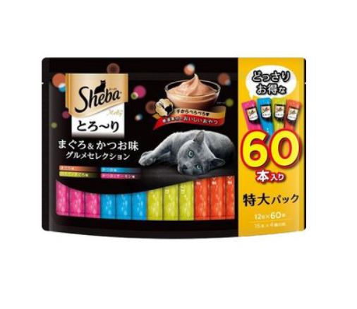 シーバ とろ～り メルティ まぐろ＆かつお味グルメセレクション （12g×60本）×1個の商品画像