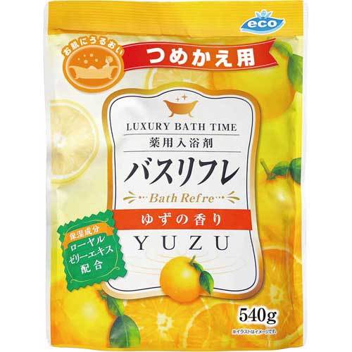 ライオンケミカル バスリフレ ゆずの香り 詰替用 540g×1 浴用入浴剤の商品画像