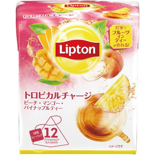Lipton リプトン フレーバーティー トロピカルチャージ ティーバッグ 12袋 ×1セット ティーバッグ紅茶の商品画像