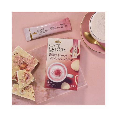  Ajinomoto AGF клубника белый шоколад Latte 6шт.@×3