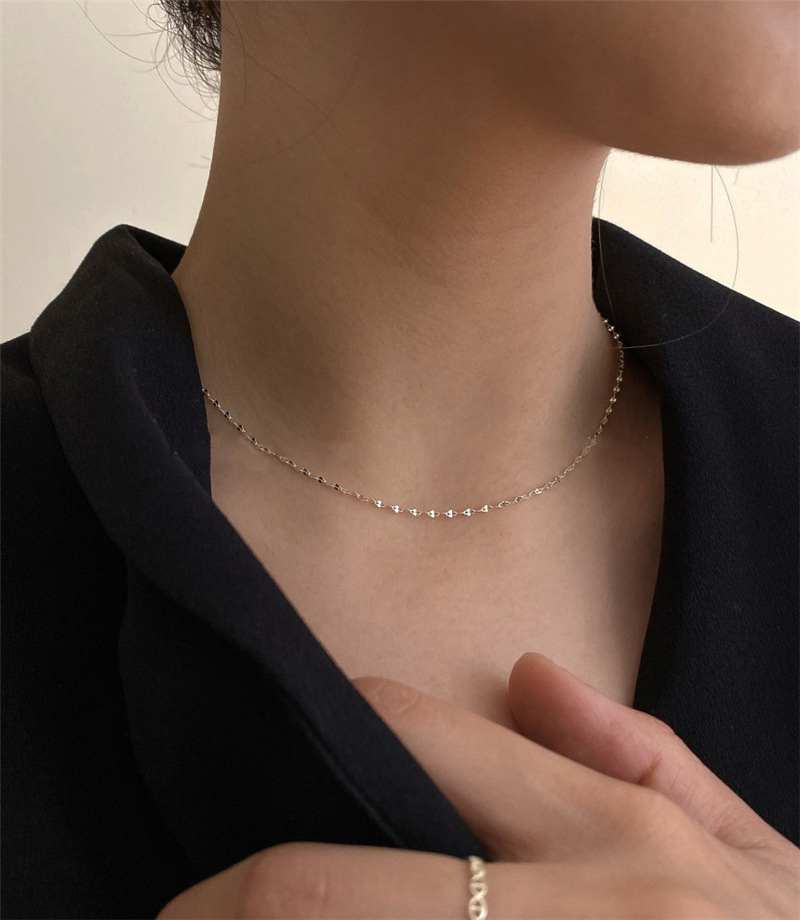 市場 送料無料 アクセサリー シンプル ネックレス 太め 粗め レディース チェーンのみ 女性 シルバーカラー ゴールドカラー