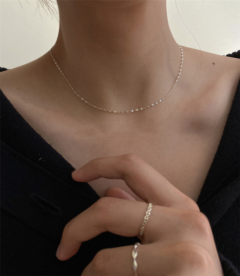 市場 送料無料 アクセサリー シンプル ネックレス 太め 粗め レディース チェーンのみ 女性 シルバーカラー ゴールドカラー