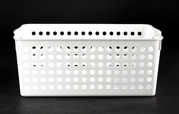  stock basket wide (16.6×29.3× height 11.5cm) white (100 jpy shop 100 jpy uniformity 100 uniformity 100.)