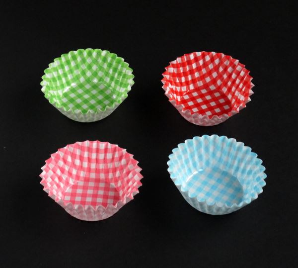 o. present cup check pattern 8 number ( bottom diameter 4.5× height 2.8cm) 40 sheets insertion (100 jpy shop 100 jpy uniformity 100 uniformity 100.)