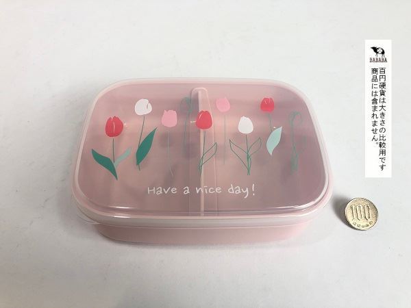 o lunch box tulip bulkhead . attaching L size ( capacity 650ml) [ color designation un- possible ] (100 jpy shop 100 jpy uniformity 100 uniformity 100.)