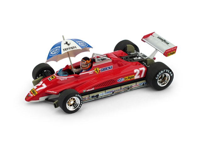 Ferrari 126 C2 1982 G. Villeneuve ミニカー Ferrari 126 C2 GP. USA No. 27 Gilles Villeneuve 1982, Hot