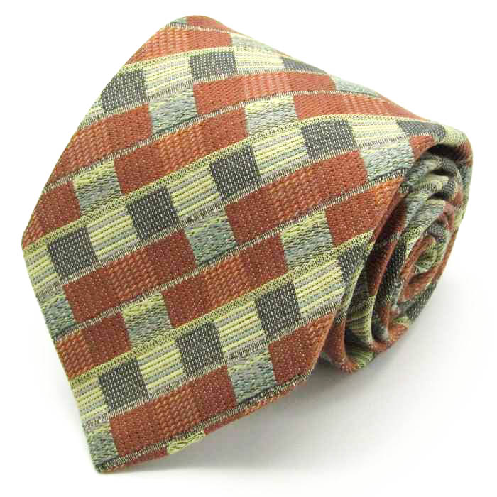  I m Pro duct brand necktie check pattern stripe pattern silk made in Japan men's beige im product