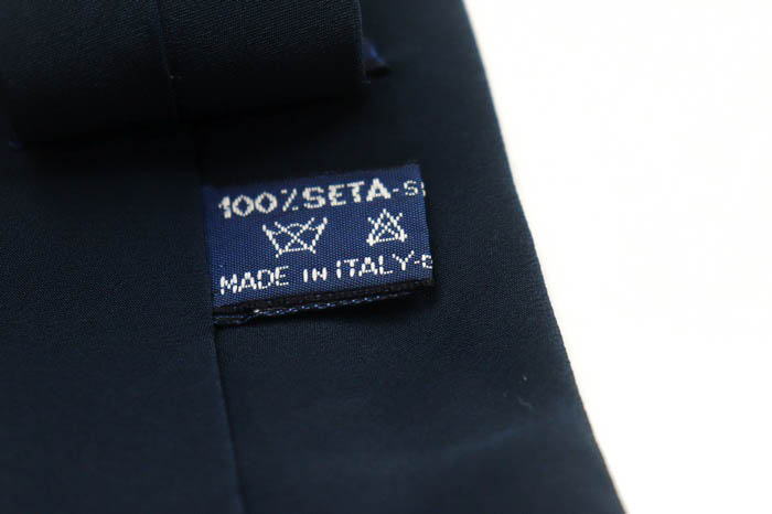  Mila Schon бренд галстук Logo квадратное рисунок panel рисунок шелк Италия производства мужской темно-синий mila schon