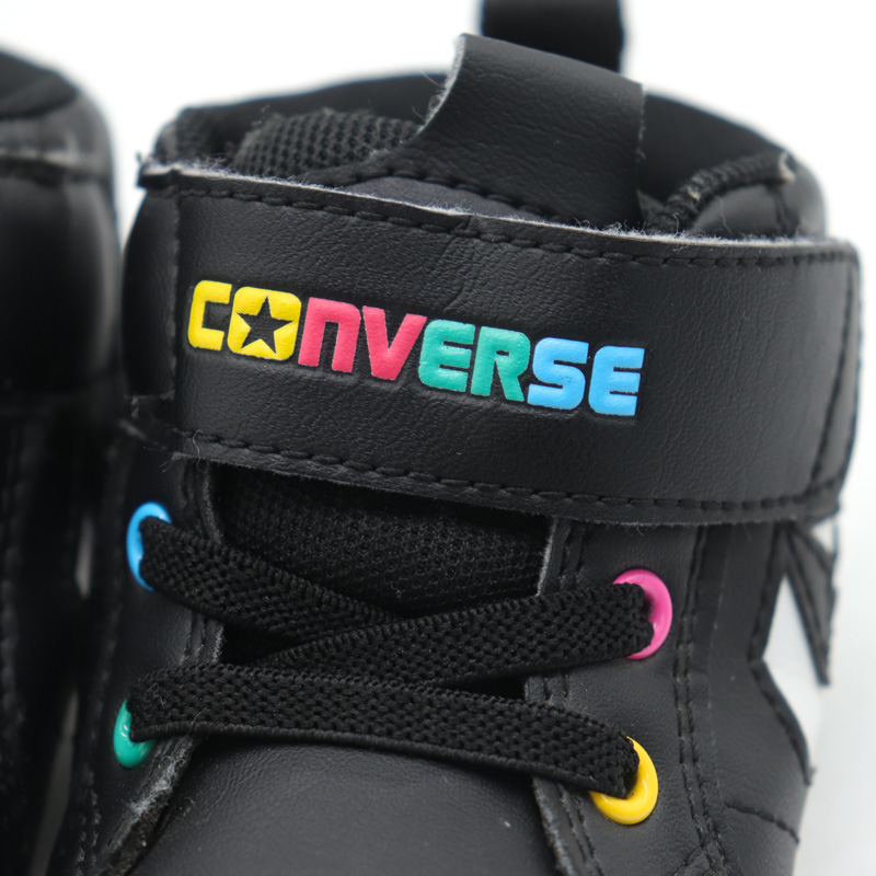  Converse спортивные туфли Mini дюймовый Star липучка обувь ребенок обувь чёрный baby для мальчика 13.5 размер черный CONVERSE