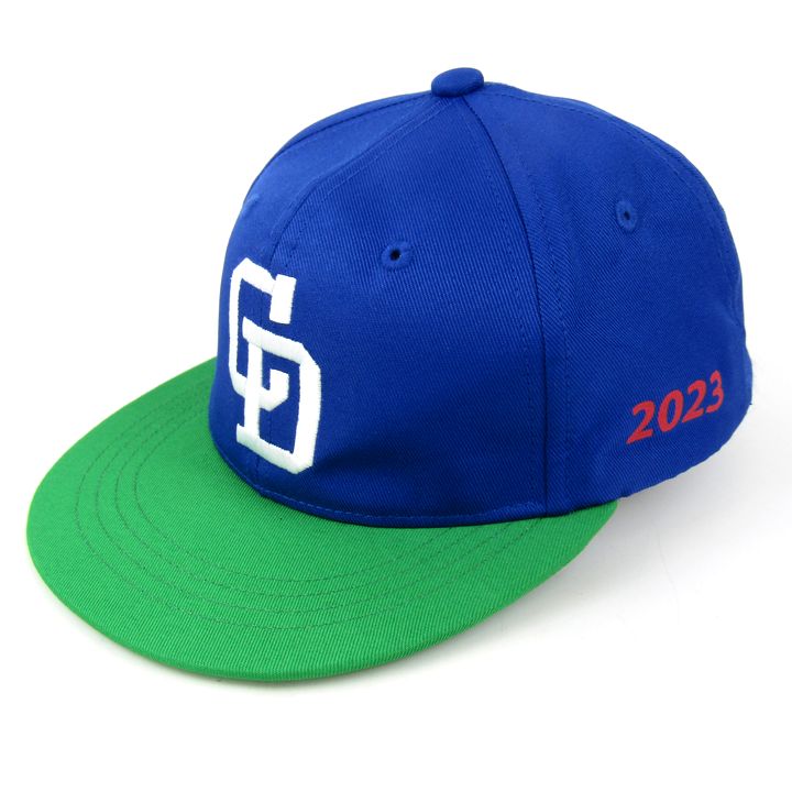  Mizuno Chunichi Dragons колпак шляпа Logo 2023 бейсбол сопутствующие товары Kids для мальчика Jr.F размер голубой Mizuno