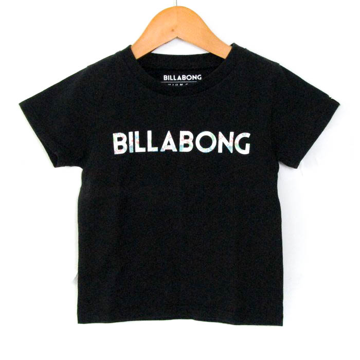  Billabong короткий рукав футболка tops Logo T хлопок baby для мальчика 90 размер черный BILLABONG