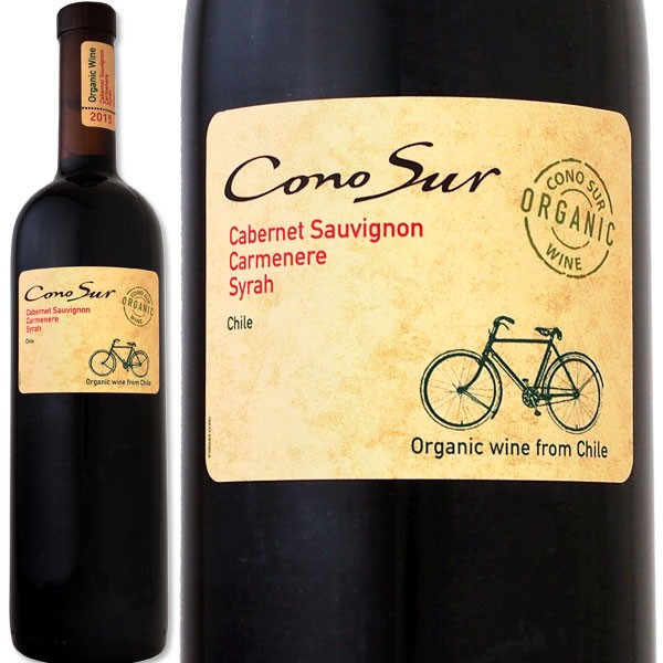 Cono Sur コノスル オーガニック カベルネ・ソーヴィニヨン・カルメネール・シラー 2016 750mlびん 1本 ワイン 赤ワインの商品画像
