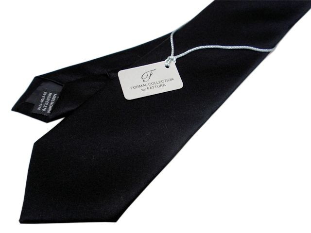  галстук FATTURA шелк 100% черный чёрный одноцветный маленький галстук тонкий галстук Revue . написать клик post бесплатная доставка [ клик post возможно ]