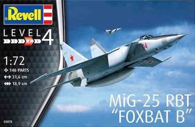 レベル ドイツ ミグ MiG-25 RBT （1/72スケール 03878） ミリタリー模型の商品画像