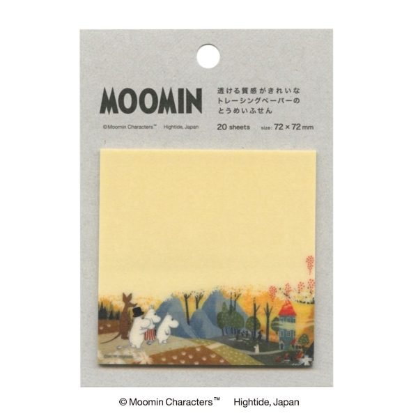 付箋 ムーミン MOOMIN とうめいふせん 透明 グッズ メモ帳 メッセージカード 北欧 かわいい 手帳の商品画像