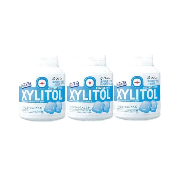  tooth ... exclusive use oral care tooth . for xylitol gum clear mint taste 153g approximately 90 bead 3 piece set 