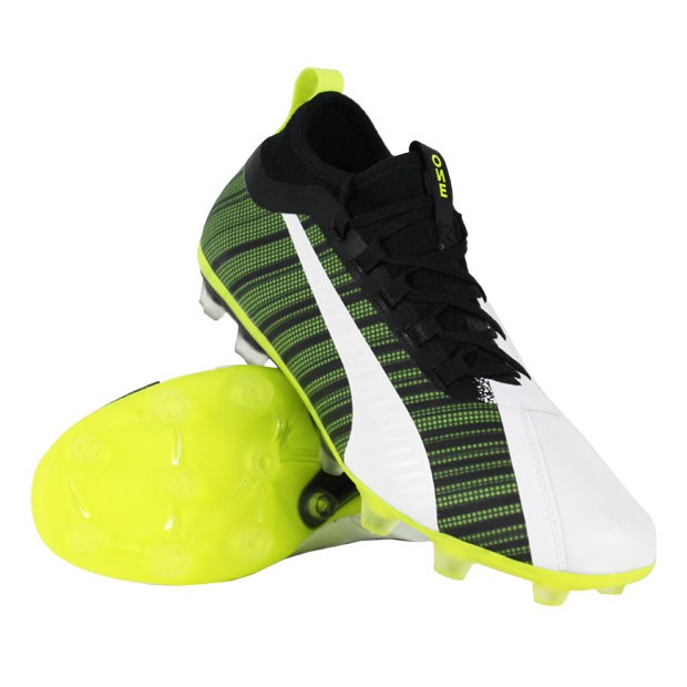 PUMA プーマ ワン 5.2 HG White-Black-Yellow Alert 105619_02 PUMA