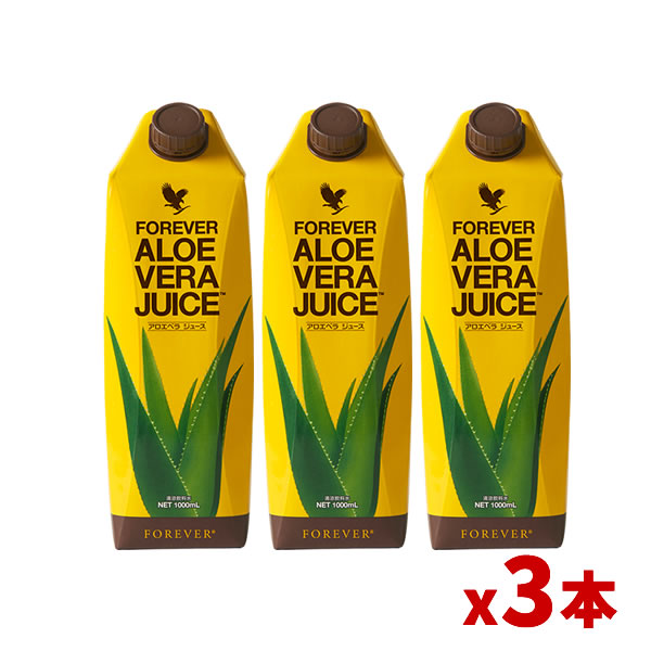 (3 pcs set ) FLP aloe vera juice 1L 1000mL×3ps.@ preservation charge * chemical synthesis material unused Forever Living Products four ever aloe vera