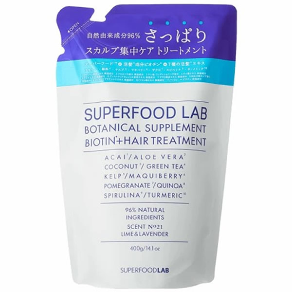 SUPERFOOD LAB ビオチン＋ ヘアトリートメント レフィル 400g トリートメント、ヘアパックの商品画像