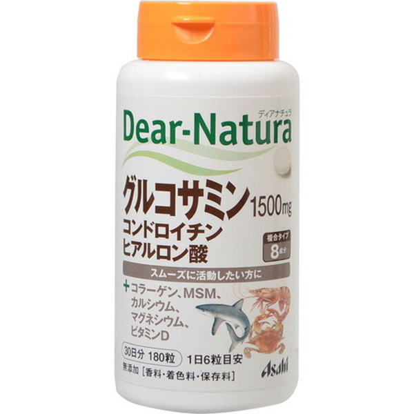 アサヒ ディアナチュラ グルコサミン・コンドロイチン・ヒアルロン酸 30日分 180粒 × 4個の商品画像