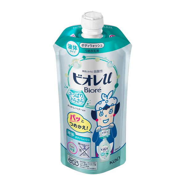 Kao ビオレu ボディウォッシュ さっぱりさらさら つめかえ用 340ml×6個 Biore ビオレu ボディソープの商品画像