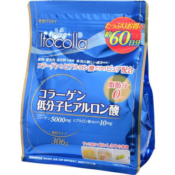 井藤漢方製薬 井藤漢方製薬 イトコラ コラーゲン低分子ヒアルロン酸 306g 60日分×6セット コラーゲンの商品画像