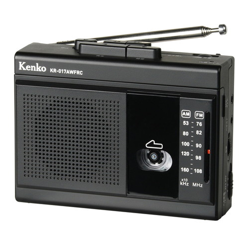 ケンコー AM/FMラジカセ 中古品 ケンコー・トキナー AM/FM ラジオカセットレコーダー KR-017AWFRC CD