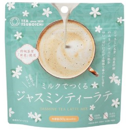 つぼ市製茶本舗 ミルクでつくるジャスミンティーラテ 粉末 80g×1袋の商品画像
