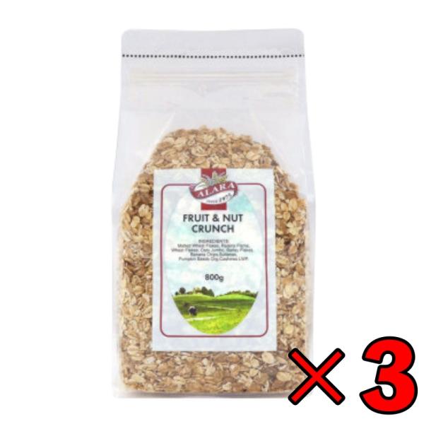 alala アララ クランチ フルーツ＆ナッツ ミューズリー 800g×3 シリアルの商品画像