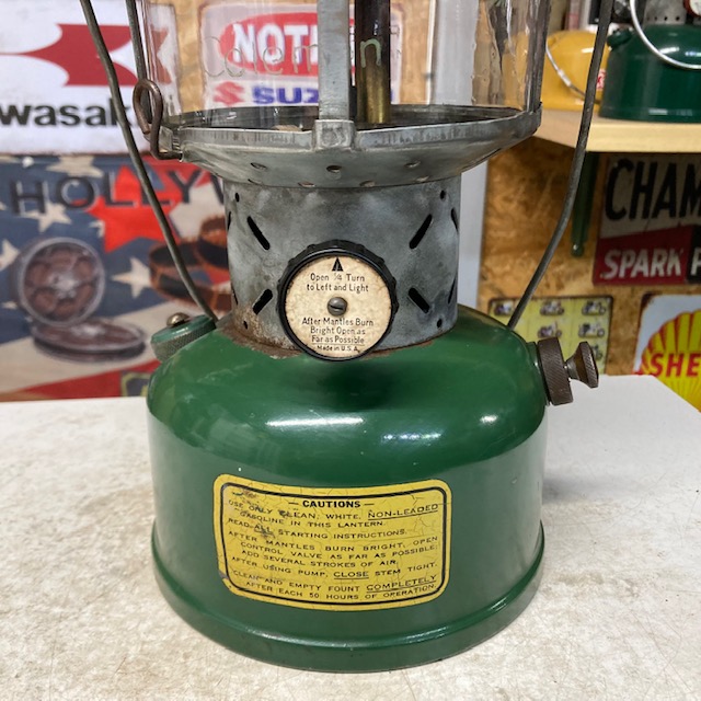  Coleman Coleman lantern 1943 year 11 month army specification military 220BX military lantern service being completed 