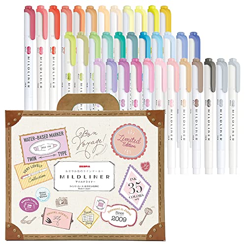 ゼブラ マイルドライナー 35色セット ギフトBOX入 WKT7-35Cの商品画像