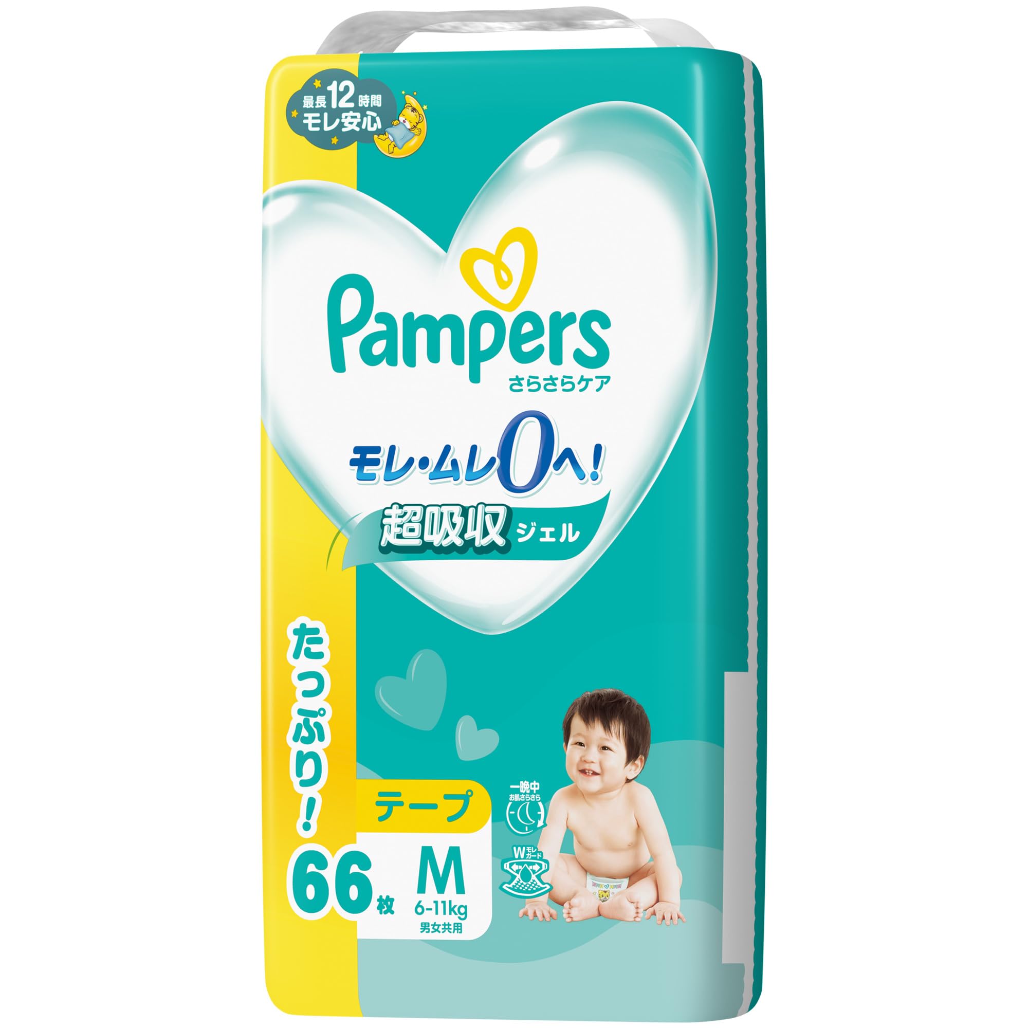 パンパース さらさらケア テープ Mサイズ 66x1パック