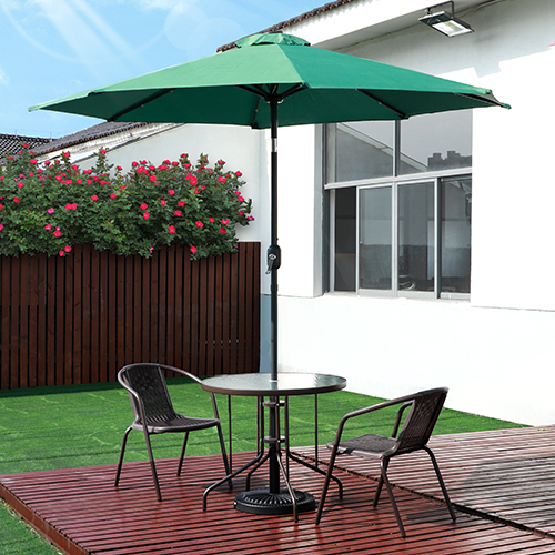 [ limited time price cut ] parasol garden parasol diameter 270cm LED light attaching solar panel attaching lighting attaching parasol parasol set large angle adjustment function tilt function 