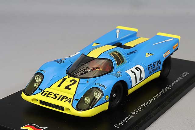 スパークモデル Porsche 917K No.12 Winner Norisring Interserie 1970