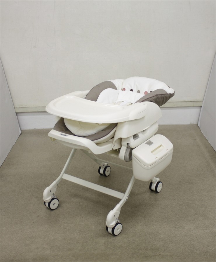  free shipping beautiful goods Nemulila AUTO SWING EGBE cocoa Brown electric high low chair newborn baby possible quiet .. swing cleaning settled 