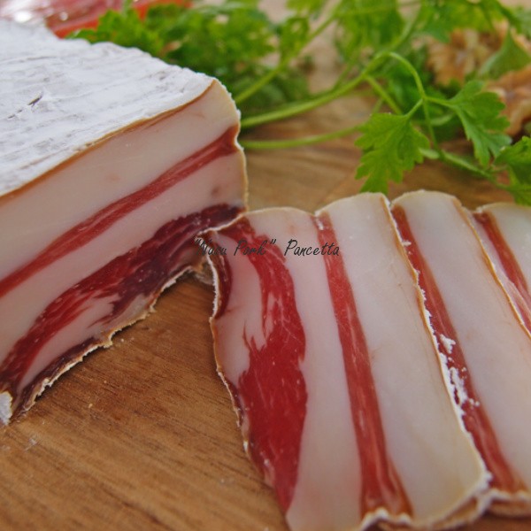 90 day .. domestic production .. pig rose white mold. uncured ham approximately 380g rom and rear (before and after) pancetta sake. . wine . affinity eminent hand earth production hand ...02P01Mar15