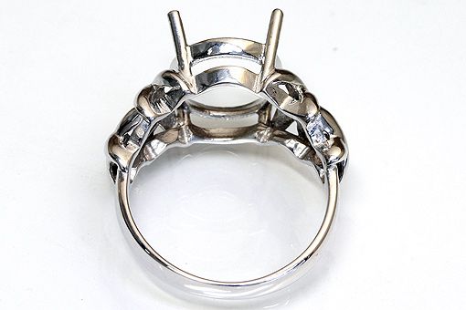 ki93[ oval 12 millimeter ×10 millimeter ]k ring empty frame 
